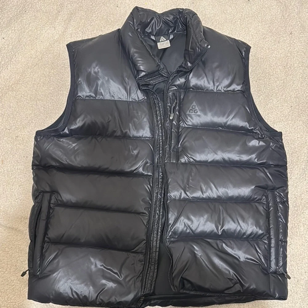 Black Puffer Vest - Picture 1 of 8